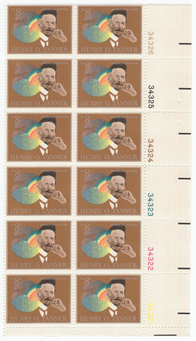 Scott #1486 Henry O Tanner Plate Block