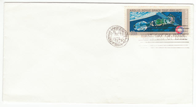 #1570 Apollo Soyuz Space Mission First Day Cover Cancellation Error