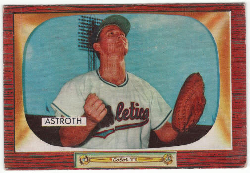 1955 Bowman #119 Joe Astroth front