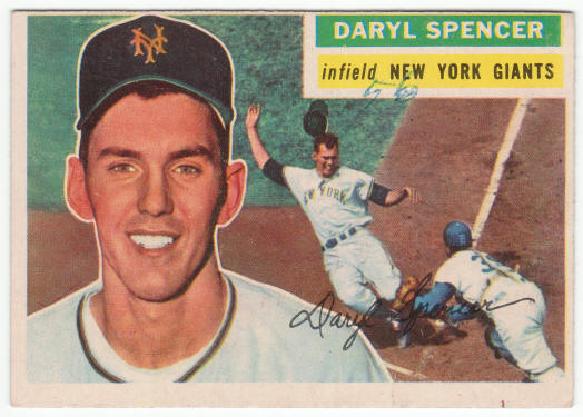 1956 Topps Baseball #277 Daryl Spencer