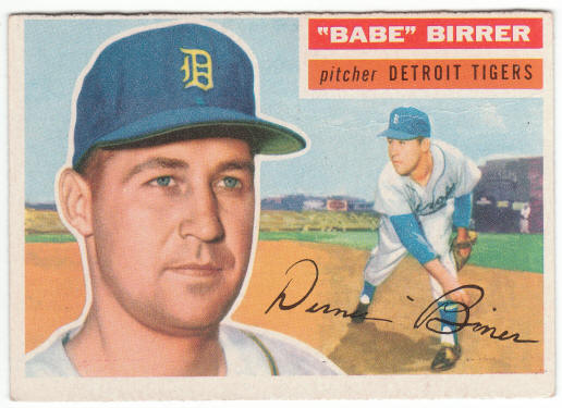 1956 Topps Baseball #84 Babe Birrer Rookie Card