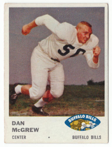 1961 Fleer #140 Dan McGrew front