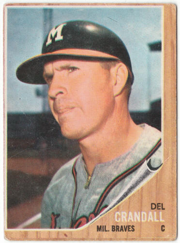 1962 Topps Baseball #443 Del Crandall