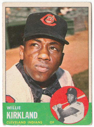 1963 Topps Baseball #187 Willie Kirkland