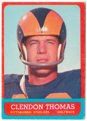 1963 Topps Football #131 Clendon Thomas Rookie Card