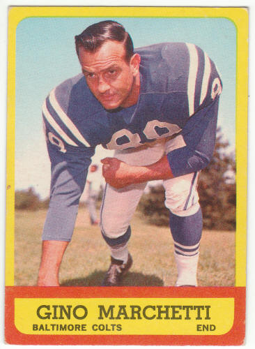 1963 Topps Football #8 Gino Marchetti front