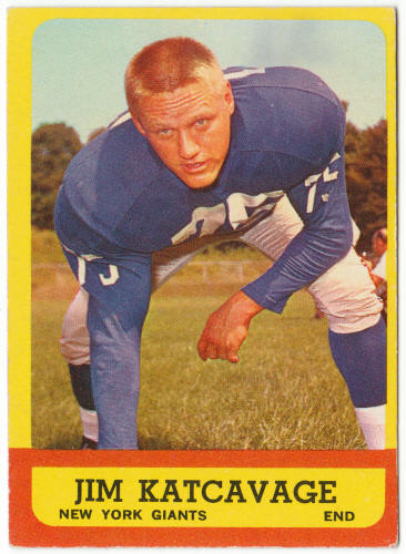 1963 Topps Football #55 Jim Katcavage