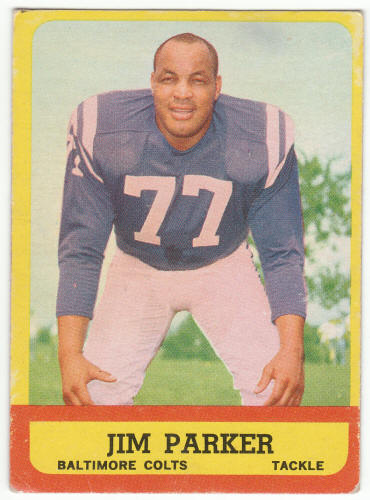 1963 Topps Football #5 Jim Parker front