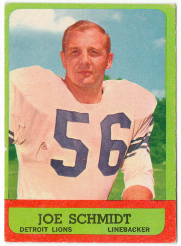 1963 Topps Football #35 Joe Schmidt