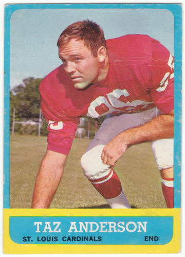 1963 Topps Football #151 Taz Anderson Rookie Card