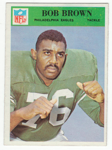 1966 Philadelphia Gum Bob Brown Rookie Card #134 front