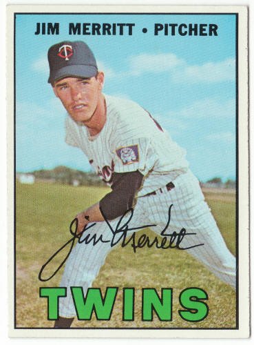 1967 Topps #523 Jim Merritt front