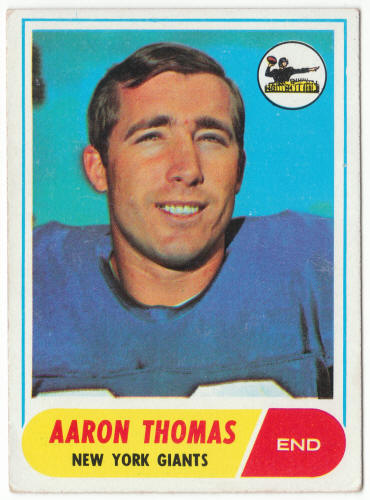 1968 Topps Football #109 Aaron Thomas