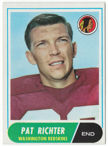 1968 Topps Football #114 Pat Richter