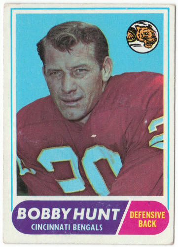 1968 Topps Football #122 Bobby Hunt