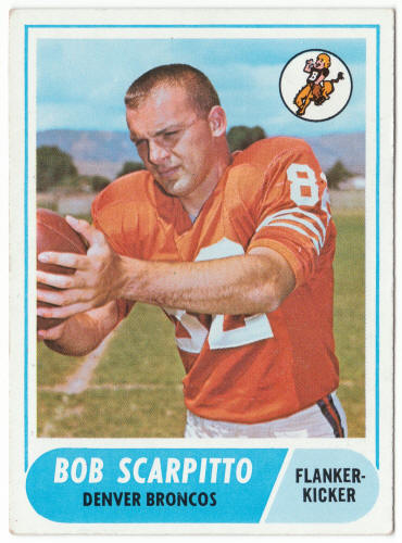 1968 Topps Football #147 Bob Scarpitto