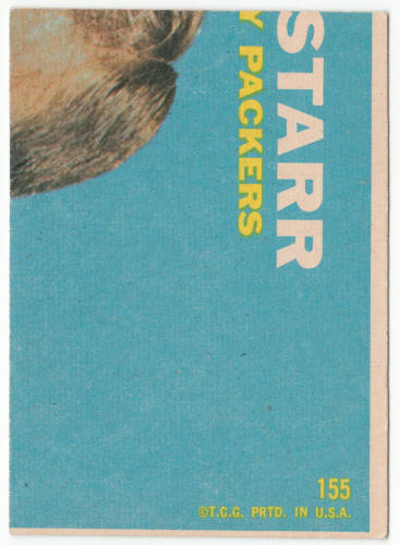 1968 Topps #155 Craig Morton Rookie Card back