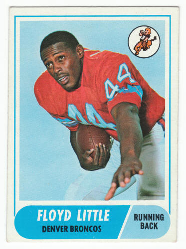 1968 Topps Football Floyd Little #173 Rookie Card front