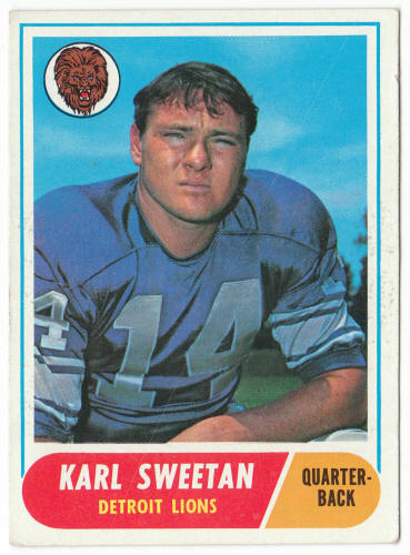 1968 Topps Football #217 Karl Sweetan