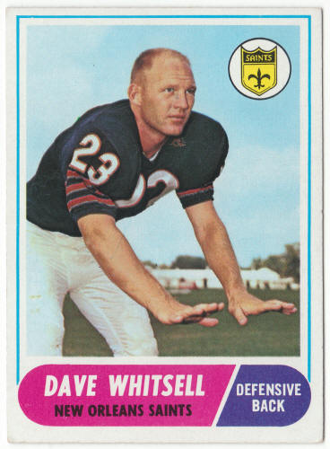 1968 Topps Football #82 Dave Whitsell