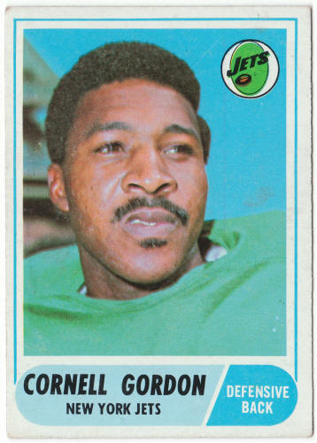 1968 Topps Football #91 Cornell Gordon Rookie Card