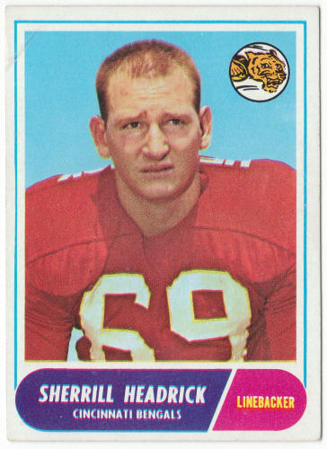1968 Topps Football #96 Sherrill Headrick