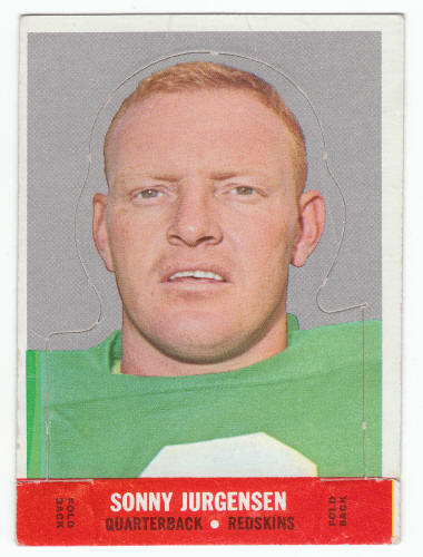 1968 Topps Sonny Jurgensen Insert Stand-Up #10