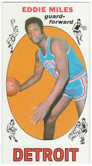 1969-70 Topps #21 Eddie Miles Rookie Card front