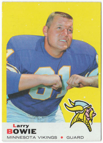 1969 Topps Football #126 Larry Bowie