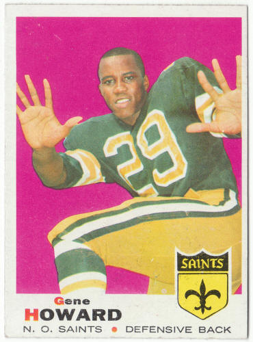1969 Topps Football #149 Gene Howard Rookie Card