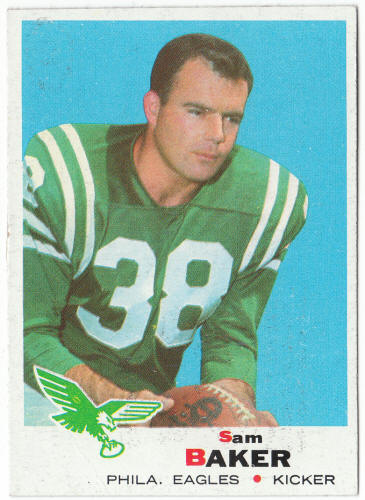 1969 Topps Football #154 Sam Baker