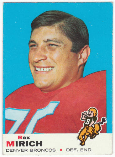 1969 Topps Football #49 Rex Mirich