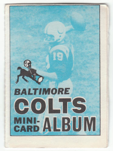 1969 Topps Baltimore Colts 4-in-1 Mini-Card Album #2