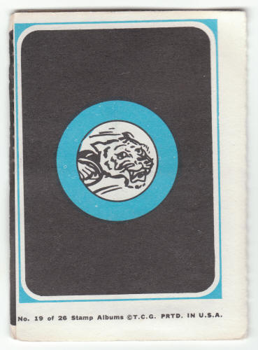 1969 Topps Cincinnati Bengals 4-in-1 Mini-Card Album #19