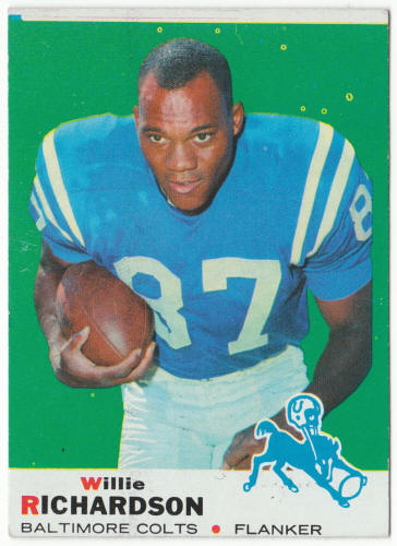 1969 Topps Football #5 Willie Richardson
