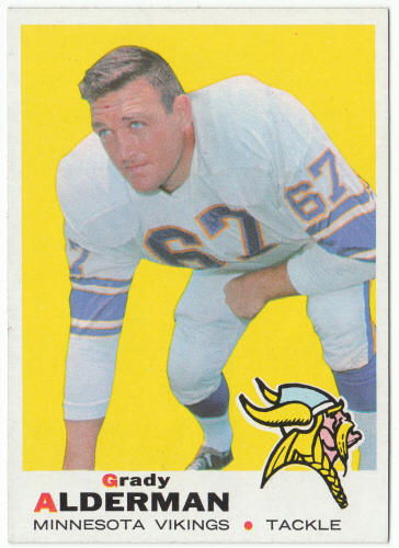 1969 Topps #239 Grady Alderman Front