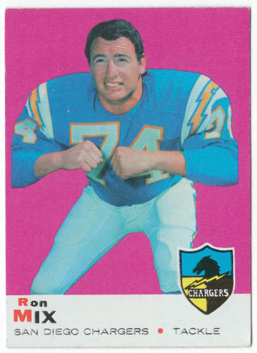 1969 Topps #99 Ron Mix front