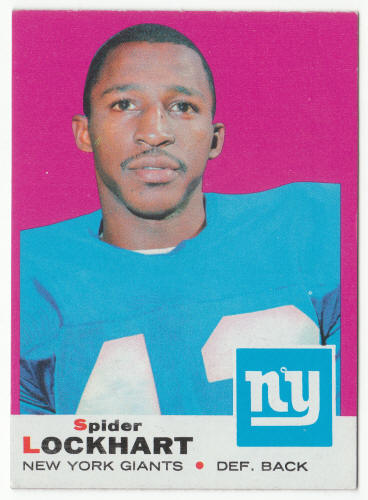 1969 Topps Football #37 Carl Spider Lockhart front