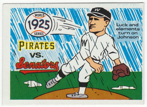 1970 Fleer 1925 World Series Card #22 Walter Johnson front