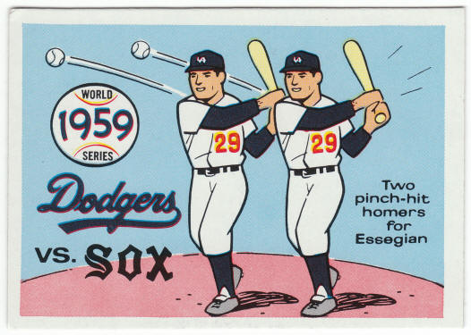 1970 Fleer 1959 World Series Card #56 front