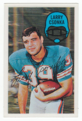 1970 Kelloggs Football 41 Larry Csonka