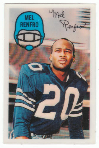 1970 Kelloggs Football Mel Renfro #23 Card