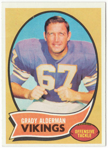 1970 Topps Football #108 Grady Alderman