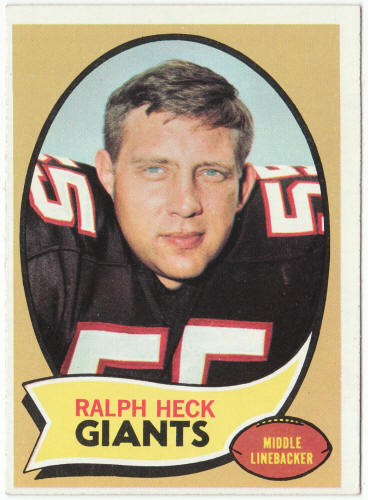 1970 Topps Football #127 Ralph Heck