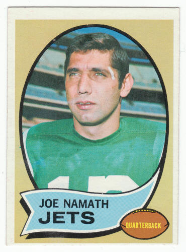 1970 Topps #150 Joe Namath Football Card front