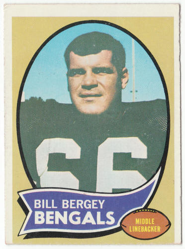 1970 Topps Football #168 Bill Bergey Rookie Card