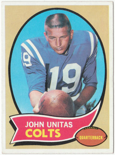 1970 Topps Football #180 Johnny Unitas front