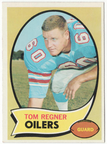1970 Topps Football #181 Tom Regner Rookie Card