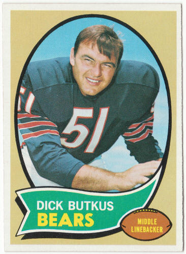 1970 Topps Football #190 Dick Butkus front