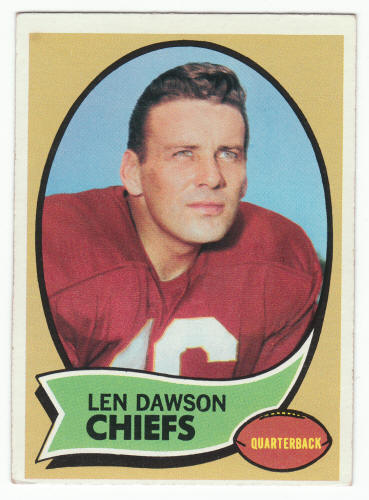 1970 Topps Len Dawson Card #1 front